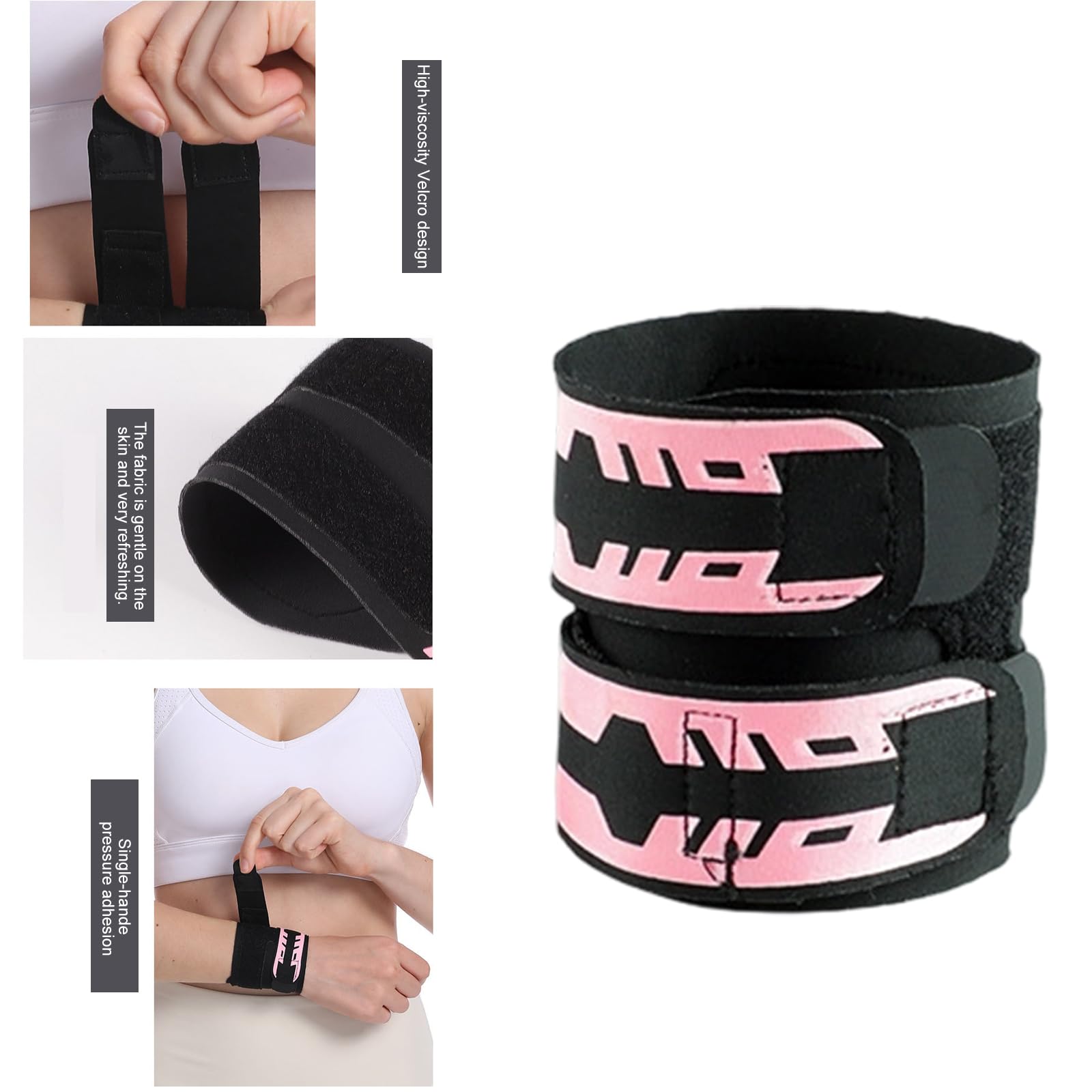 1 par de muñequeras protectoras para atletismo, delgadas, cómodas, ajustables, para tenis, gimnasio, tela transpirable