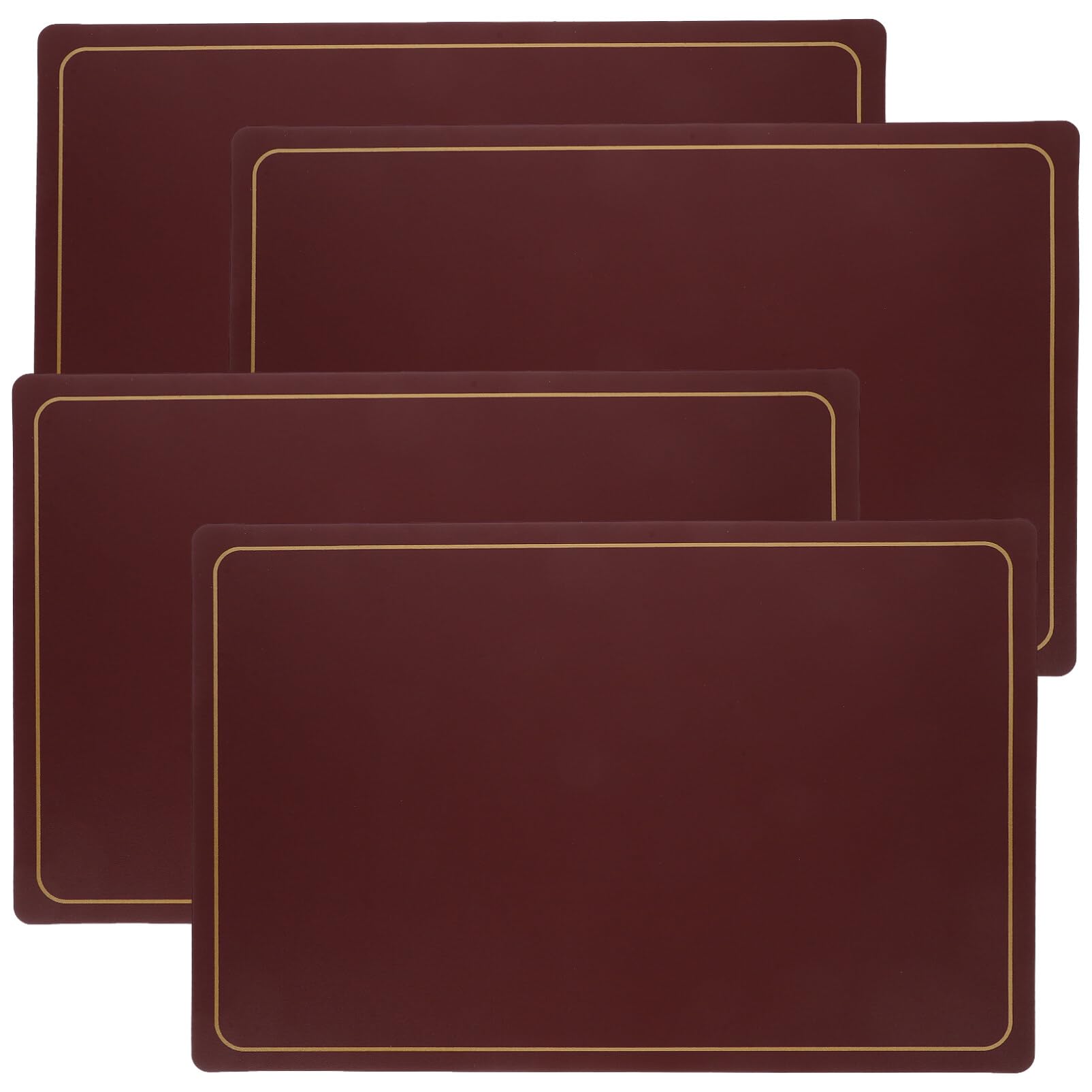 Sets de table Cabilock en PU aspect cuir pour une décoration de table raffinée
