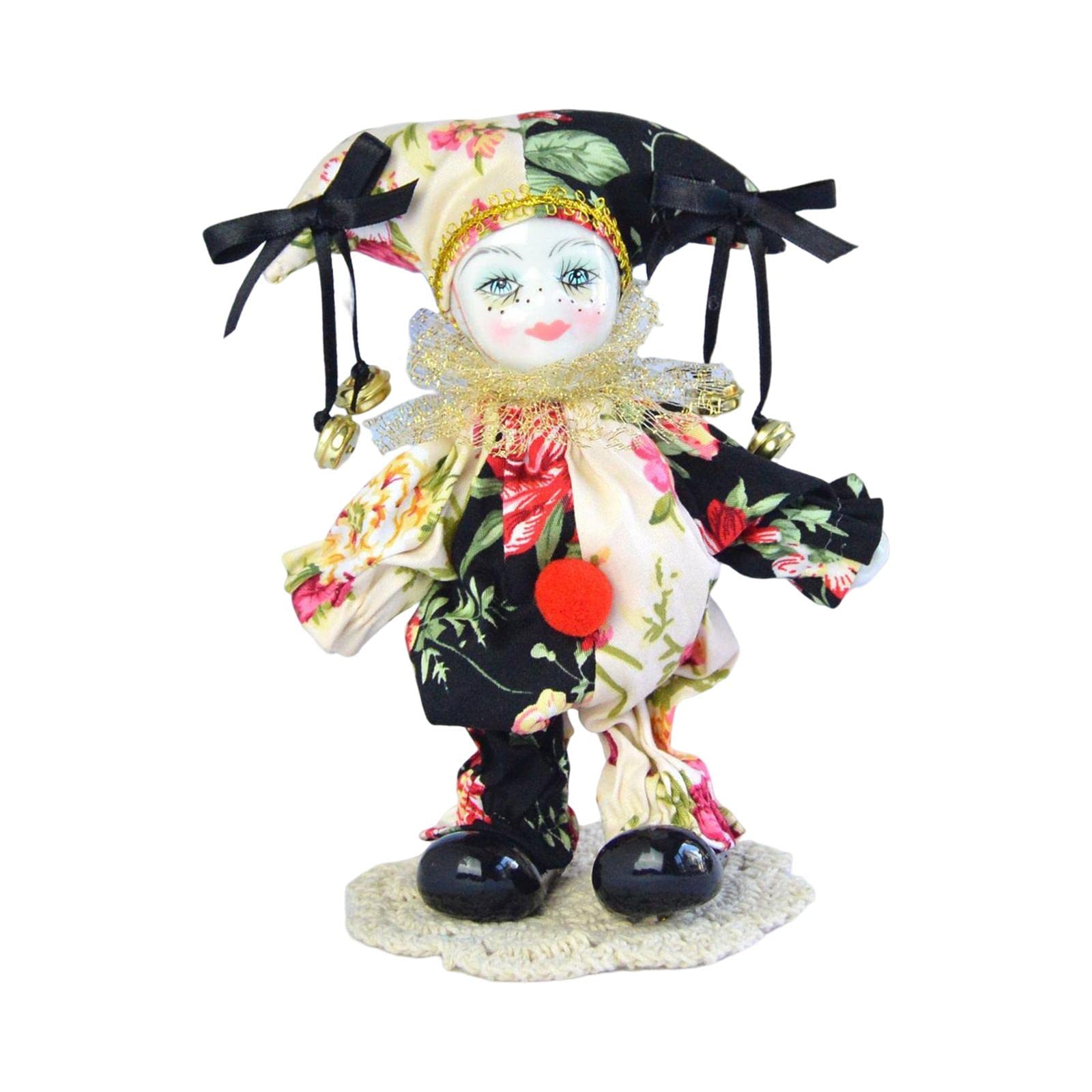 Creations 18cm Clown Doll Model Artware Porcelain Figure for Desktop Office Ornaments-image-40