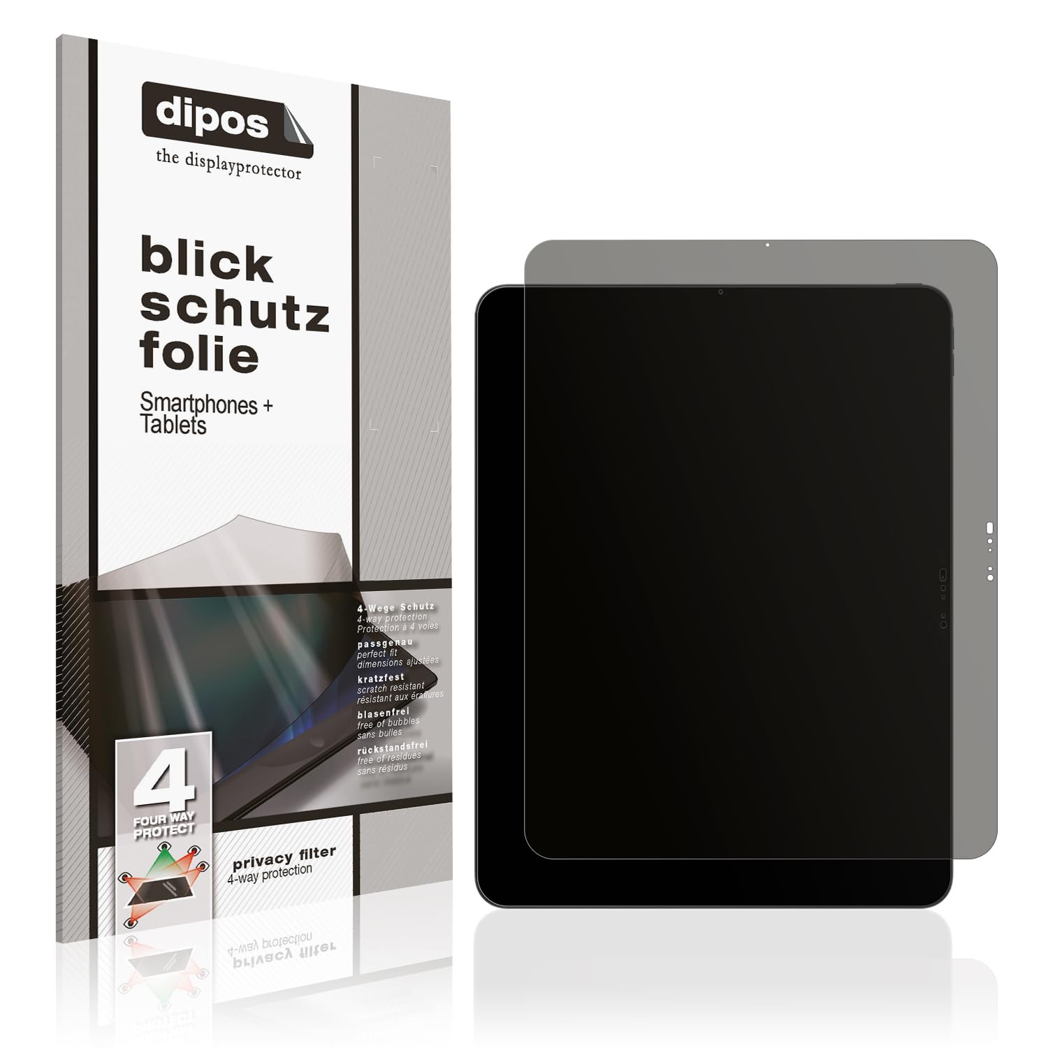 dipos Blickschutzfolie für Apple iPad Pro M5 11 Zoll