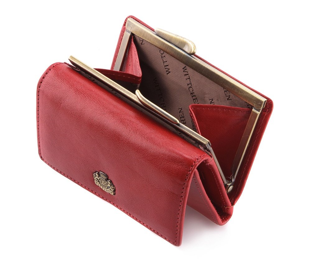 WITTCHEN Billetera | Tamaño: 8 x 11 cm | Material: Cuero de Grano | Color: Rojo | Colección: Arizona | 10-1-053-3