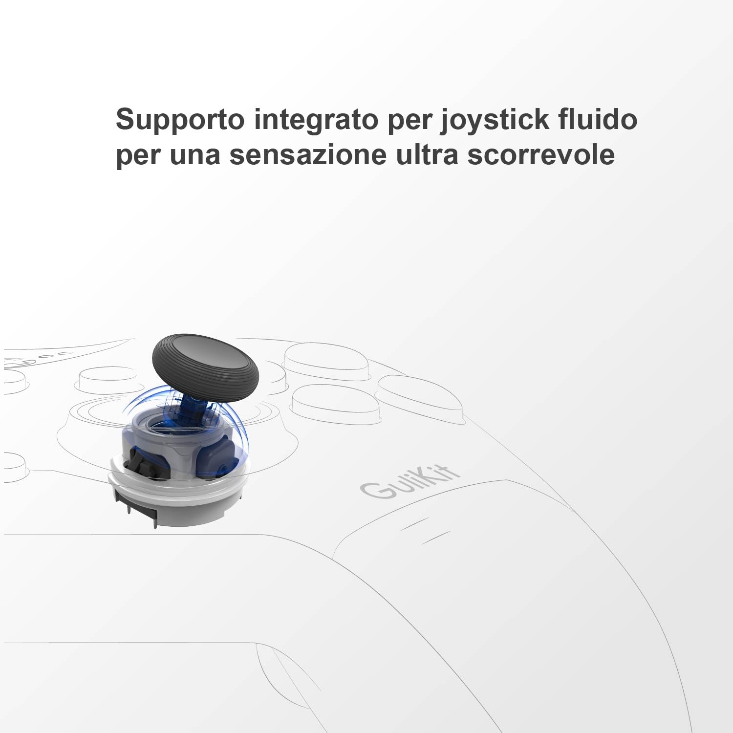 GuliKit ES Pro Controller Per PC/Switch 2, Con TMR Joysticks, 950mAh Batteria, 3 Modalità-Bluetooth,Cavo e Hyperlink Per PC/Switch &Switch 2 /iOS/macOS,Nero