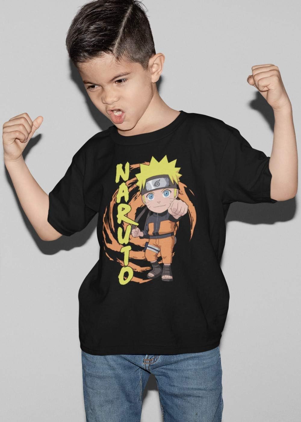 Ripple Junction Naruto Shippuden Chibi Naruto Fist Anime Youth Crew T-Shirt Officially Licensed