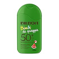 Bilboa Bimbi da Spiaggia Trigger Solare Bambini con Protezione SPF 50+, Resistente all’Acqua e Anti Scottature, Dermatologicamente Testato, 250 ml