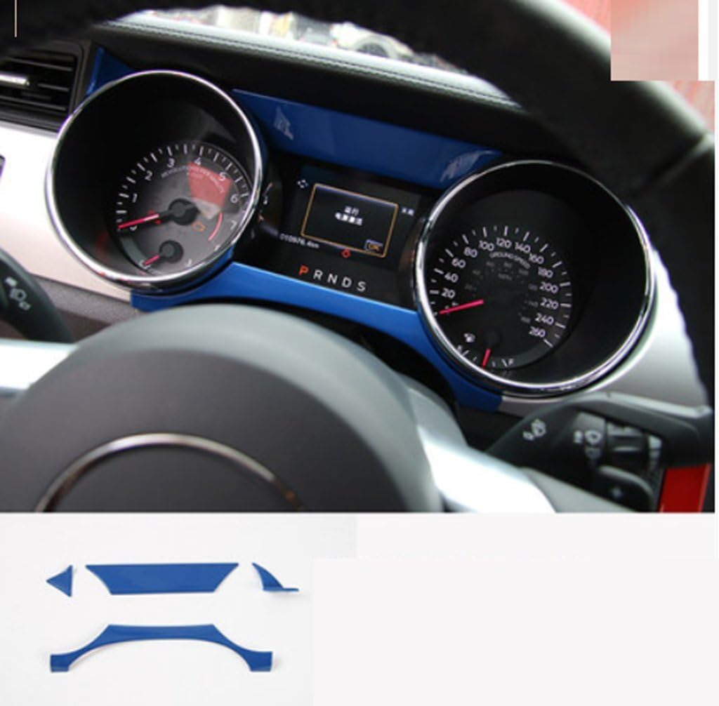 New Decorative Gauge Covers For Ford Mustang 2014-2017 (Silver-Matt)