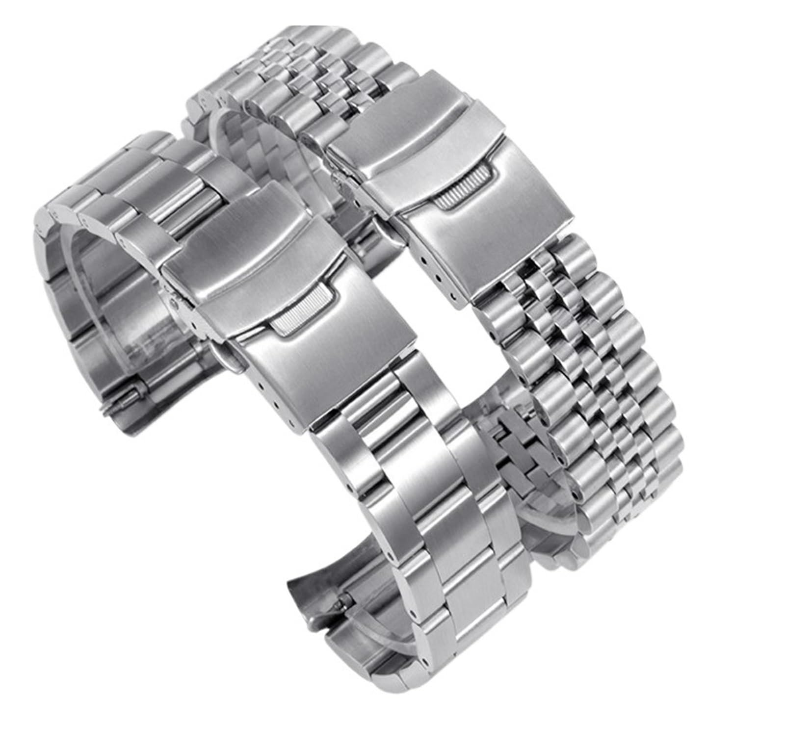 SiChouwz New Solid 18mm 20mm 21mm 22mm 24mm Jubilee Cinturino For Orologio Cinturino In Acciaio Inossidabile