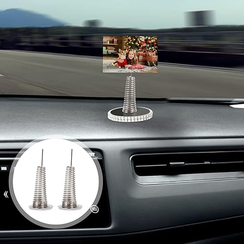 Miniatura 7 de EXCEART 10 piezas de tablero de instrumentos de juguete base de muñeca base de resorte del tablero de instrumentos del coche cabeza oscilante de