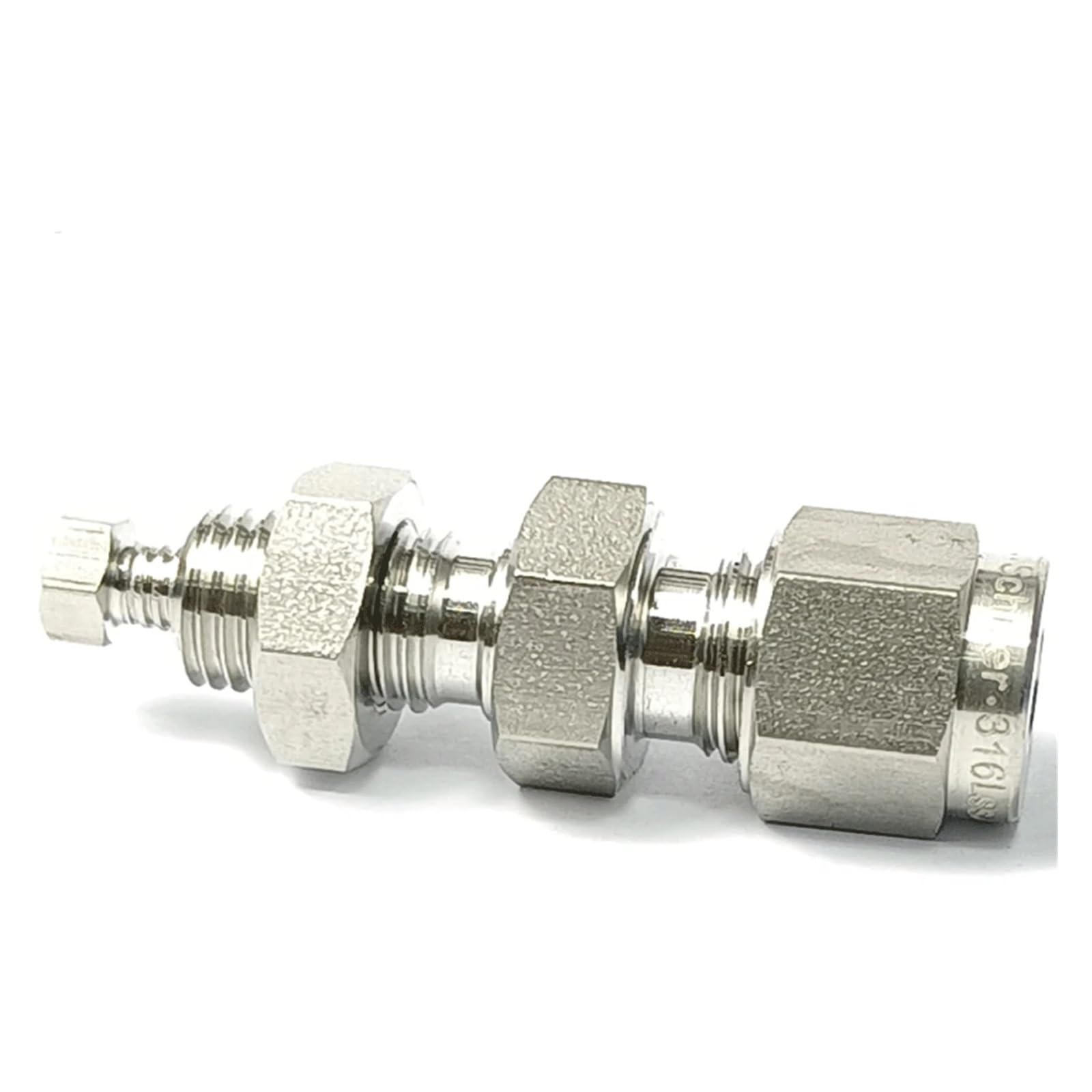 1/16" bis 3mm 6mm 1/8" 1/4" Rohr OD Kompression Union SUS316L Edelstahl Rohr Fitting Stecker Kupplung Adapter(1l4 Inch)