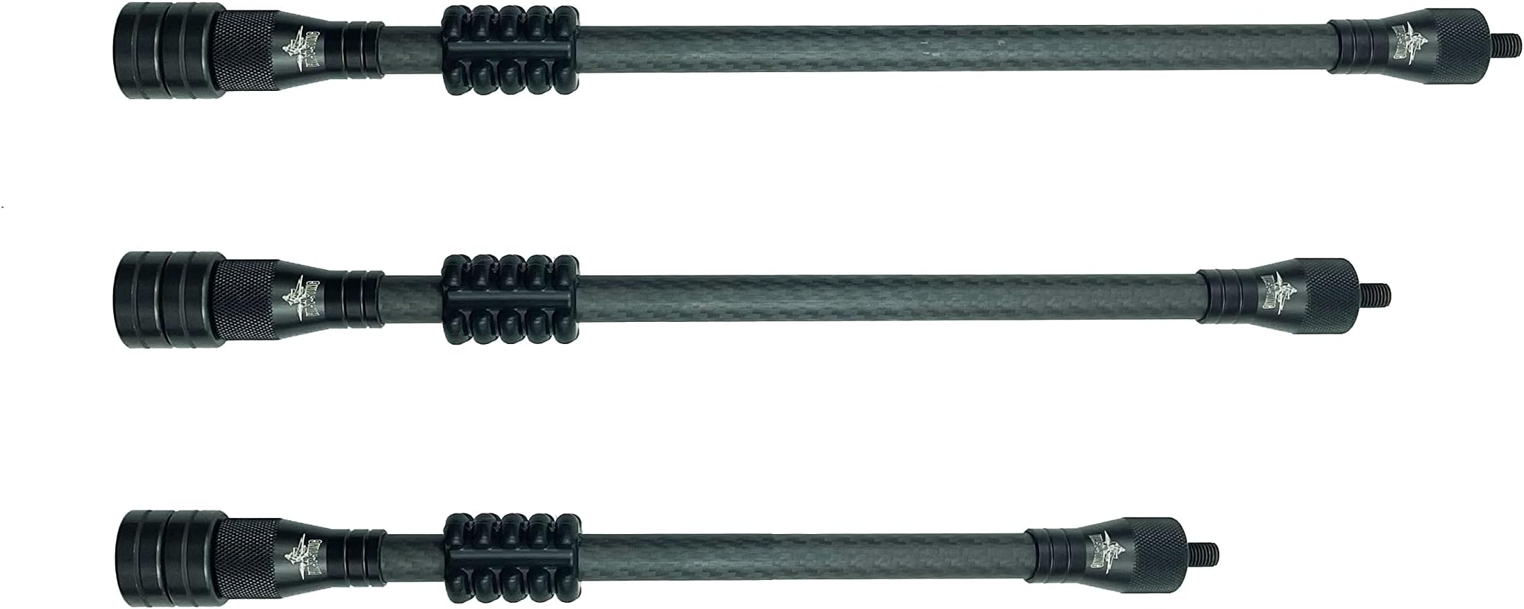 GHA Waspsting Bow Stabilizer for Compound Bow Hunting and 3D Range Shooting, High Modulus Carbon, Light Weighted, 8โ10โ12โ Single Unit (Length 6")