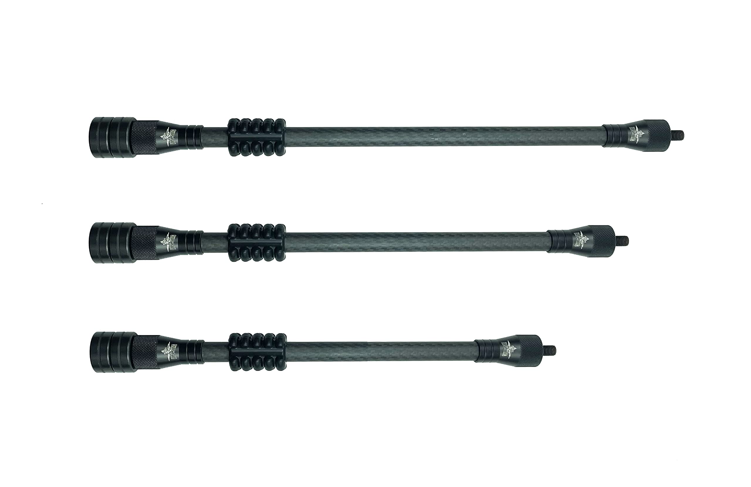 GHA Waspsting Bow Stabilizer for Compound Bow Hunting and 3D Range Shooting, High Modulus Carbon, Light Weighted, 8”10”12” Single Unit (Length 6")
