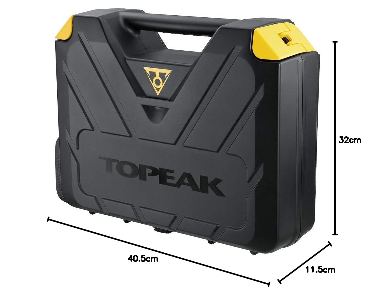 Topeak Uniseks Torqbar4 Torqbar4 Walizka Narzędziowa, Czarny/Żółty, ‎40,5 x 11,5 x 32 cm; 4,63 kg