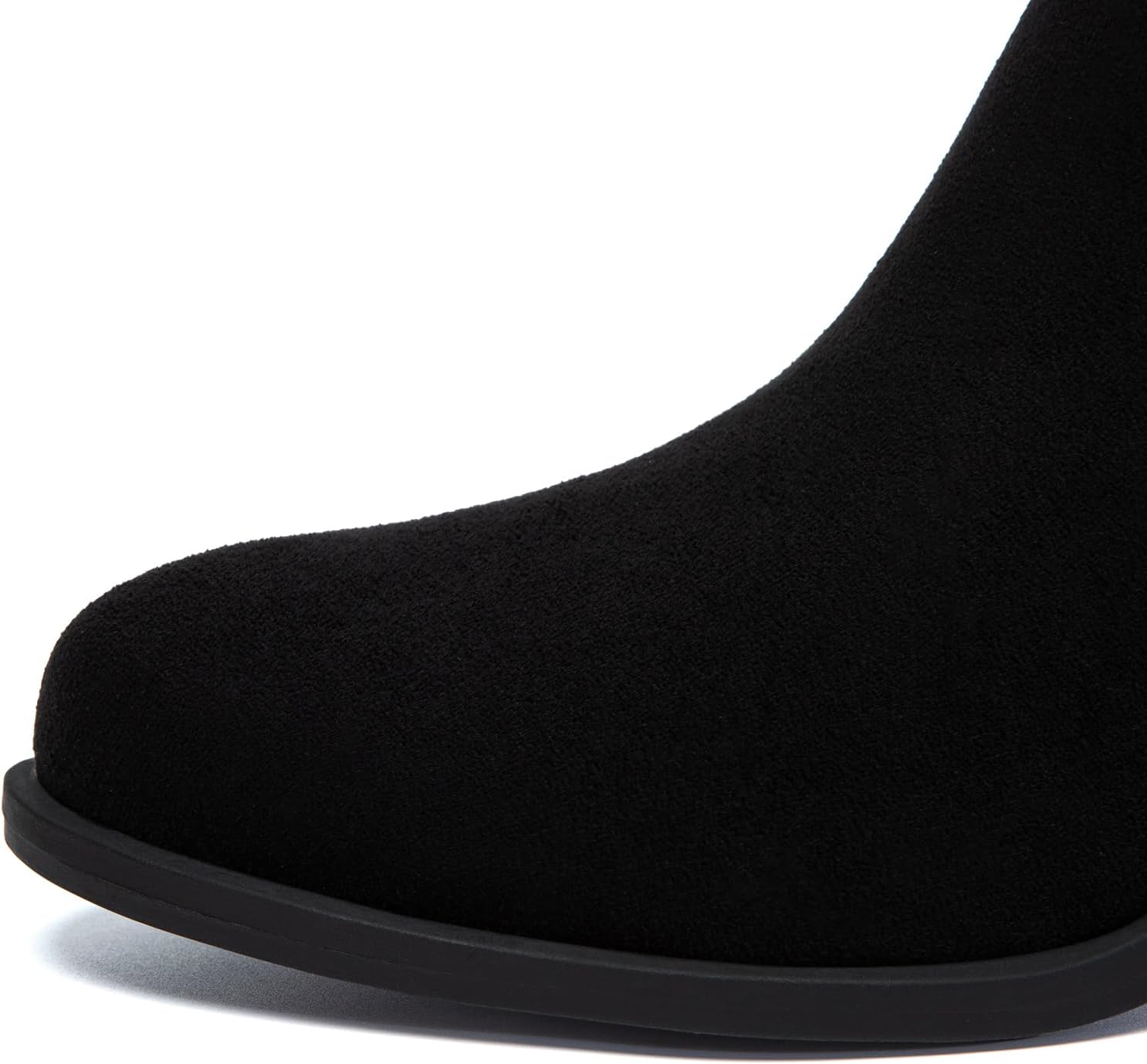 Athlefit Women's Ankle Boots Chunky Low Heel Comfortable Short Boots Round Toe Dress Booties with Side Zipper - Image 4