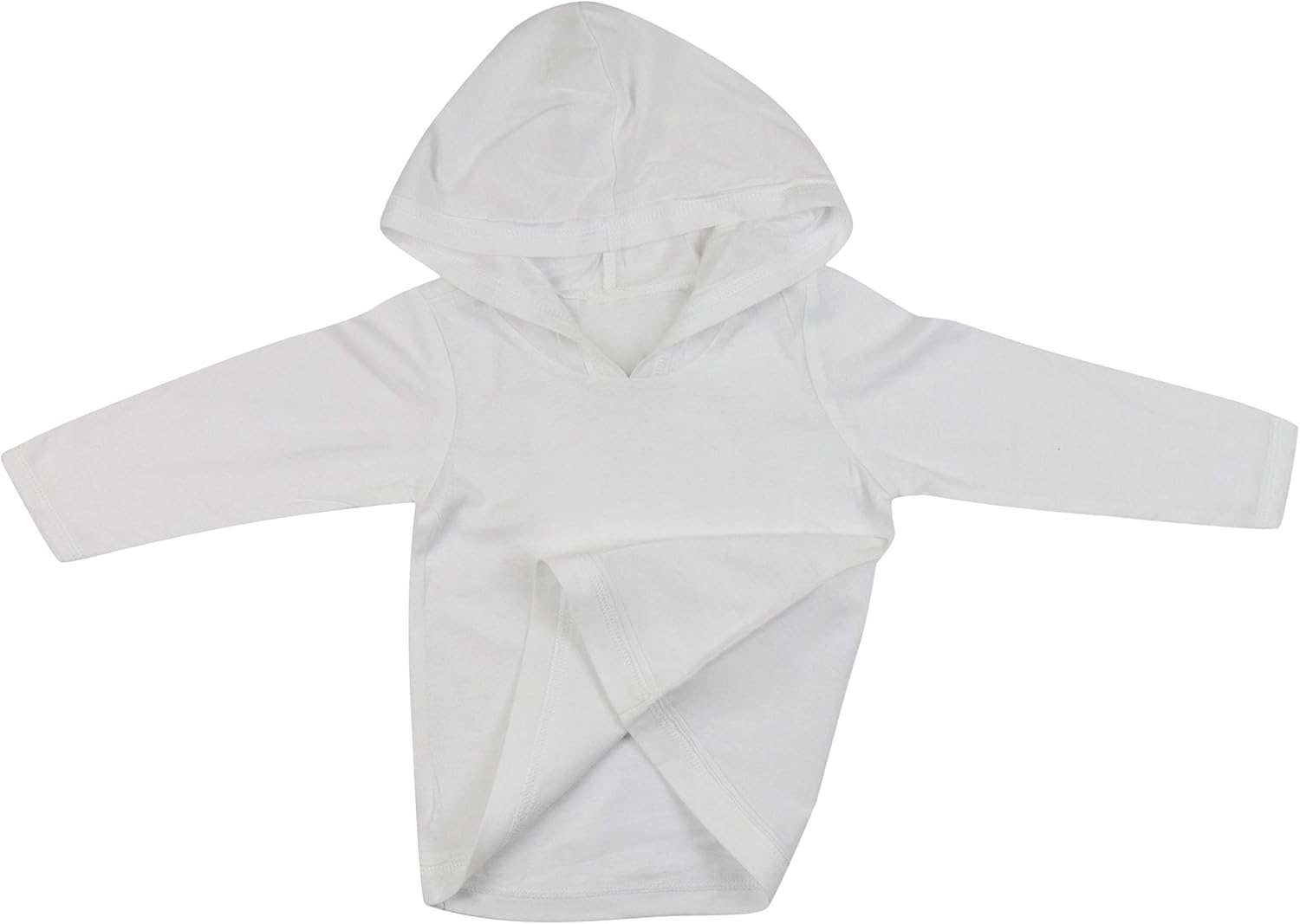 ToBeInStyle Kids Boys Girls Contrast or Solid Basic Cotton Hoodie Everyday Tees Shirt