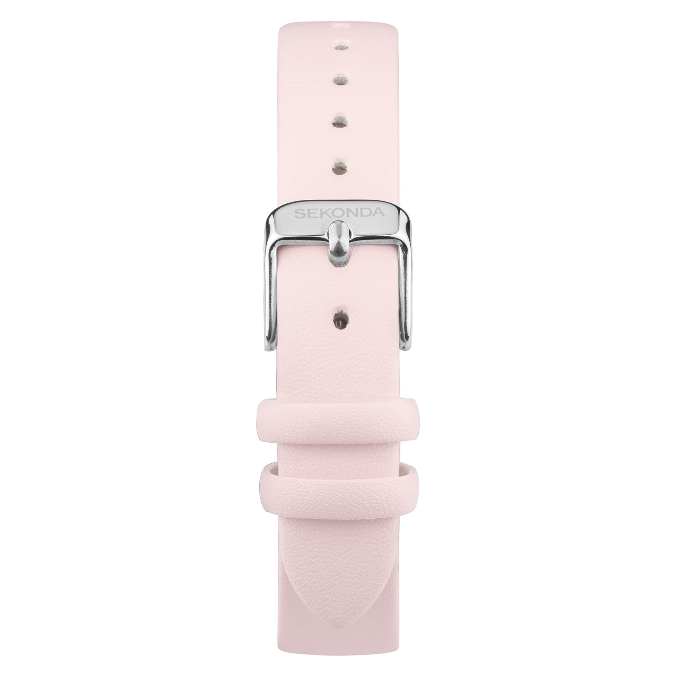 Sekonda Frangipani damski zegarek kwarcowy 39 mm w kolorze białym z wyświetlaczem analogowym i paskiem PU