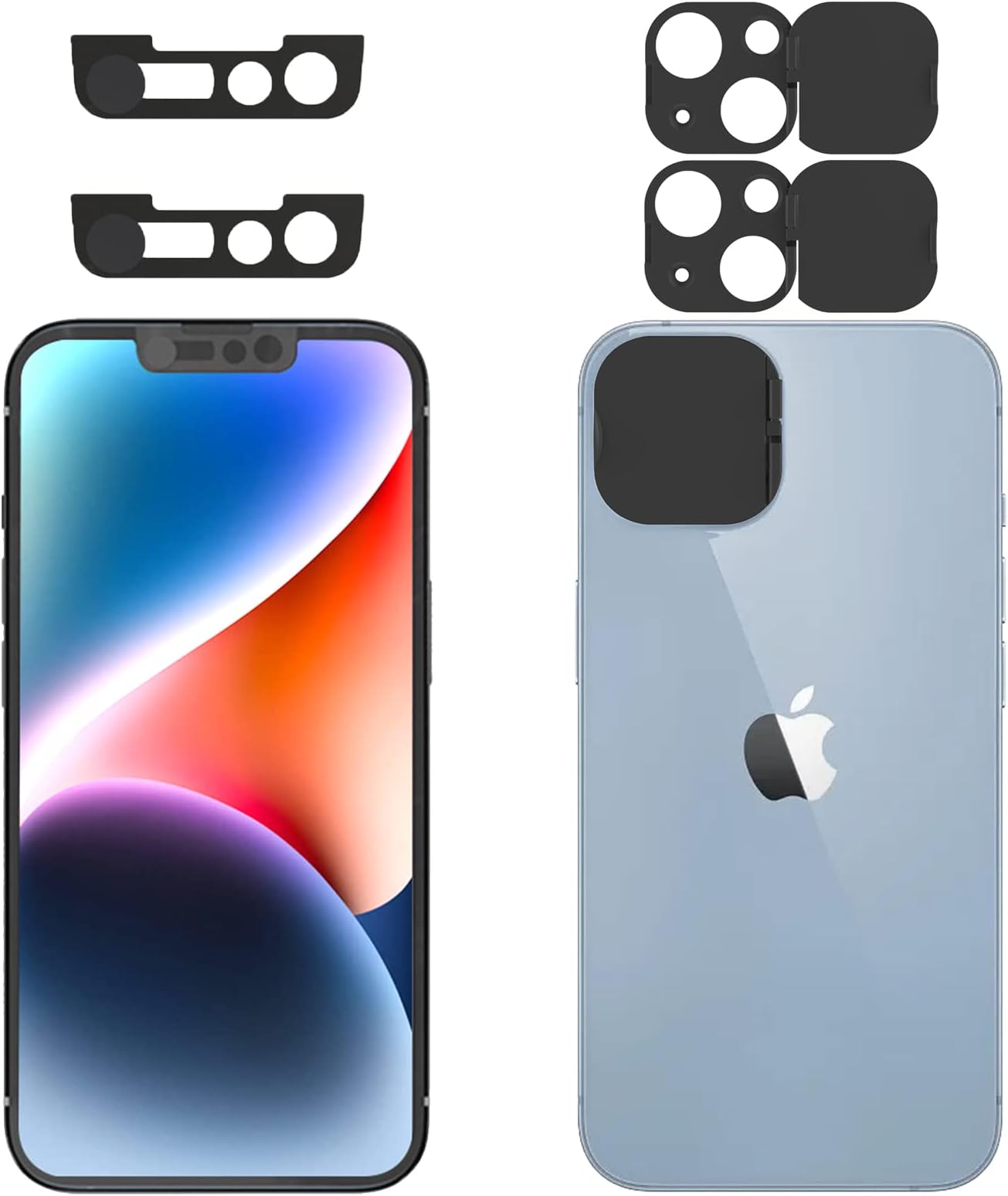 Privacy Cover for iPhone 14/14 Plus Front Camera Privacy Protection 2 Pack