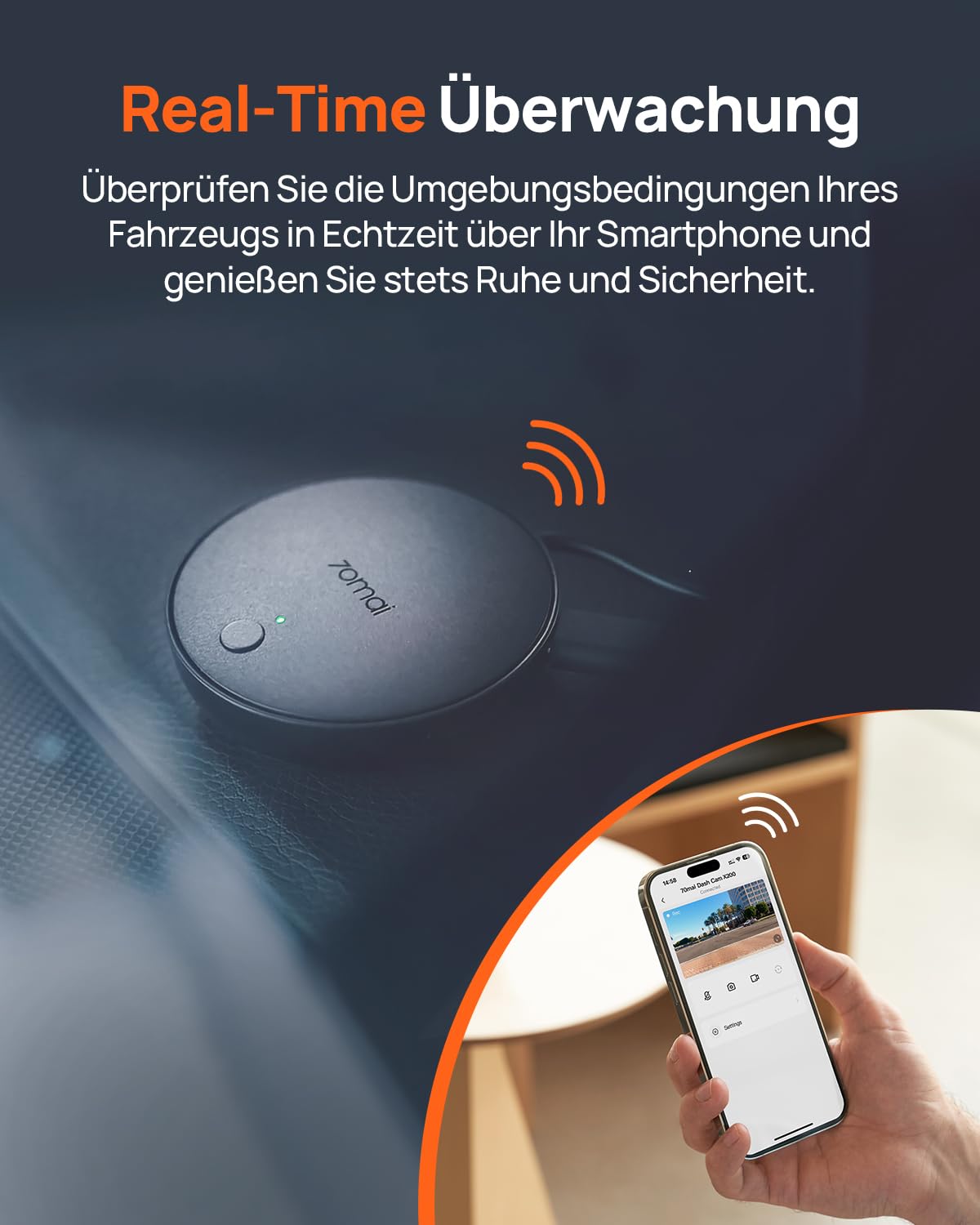 70mai 4G Hardwire Kit UP04 Typ-C für Dash Cam A810 Lite 4K Omni T800 A810S A510 M800 Smart Park Überwachung GPS