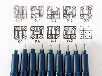 edding 1880 profipen - black - 10 pens - line width 0.1 mm - fineliner pen for precise writing, sketching and technical drawing - fine, metal-encased nib - suitable for use with rulers and stencils