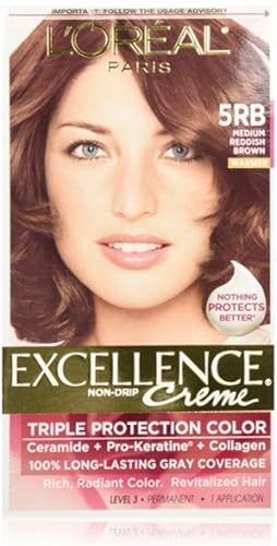 Miniatura 144 de L'Oreal Paris Excellence Triple Protection - Coloración permanente para el cabello, marrón oscuro [4] 1 unidad (paquete de 10 unidades)