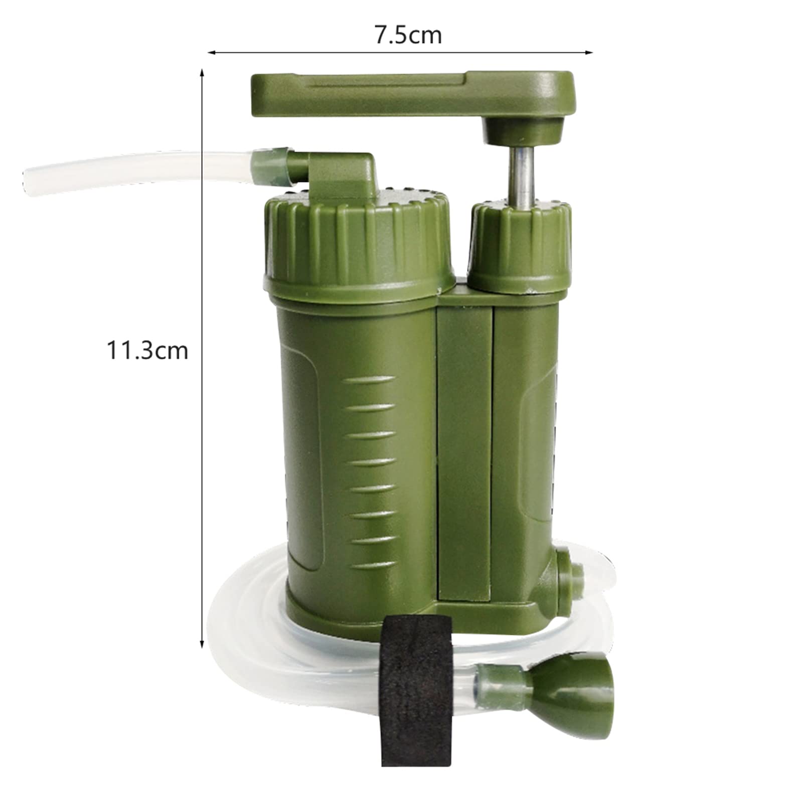 Filtres à Eau de Camping Pompe Portable Carbone 0,01 Micron Filtre à Eau Paille système de Filtration d'eau purificateur d'eau pour Camping randonnée