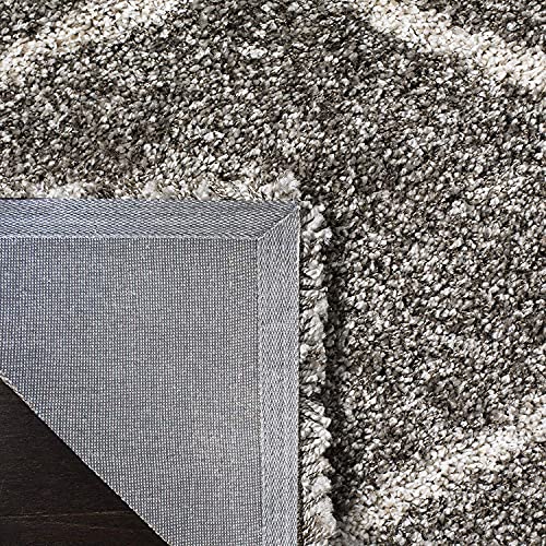 Image of Urban Modern Decor Features 4x6 Feet Modern Soft Shaggy Carpet Thick, Fluffy & 2 inch Pile Shag Rug for Your Kids Room, Bedroom & Livingroom(4x6 feet, Grey & Ivory)