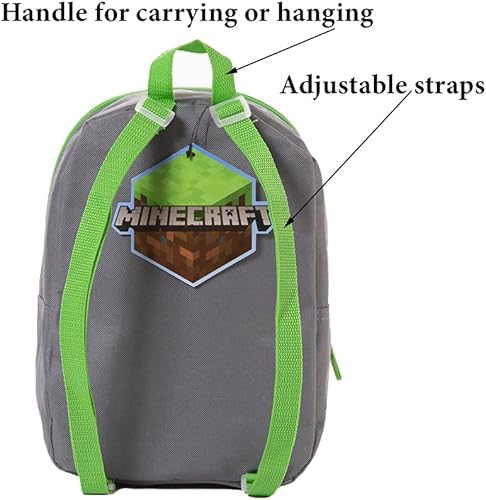 Miniatura 3 de Mine Craft - Mini mochila para niños y niños pequeños 11 pulgadas mochila pequeña para niños o niñas Azul Verde Modo de supervivencia
