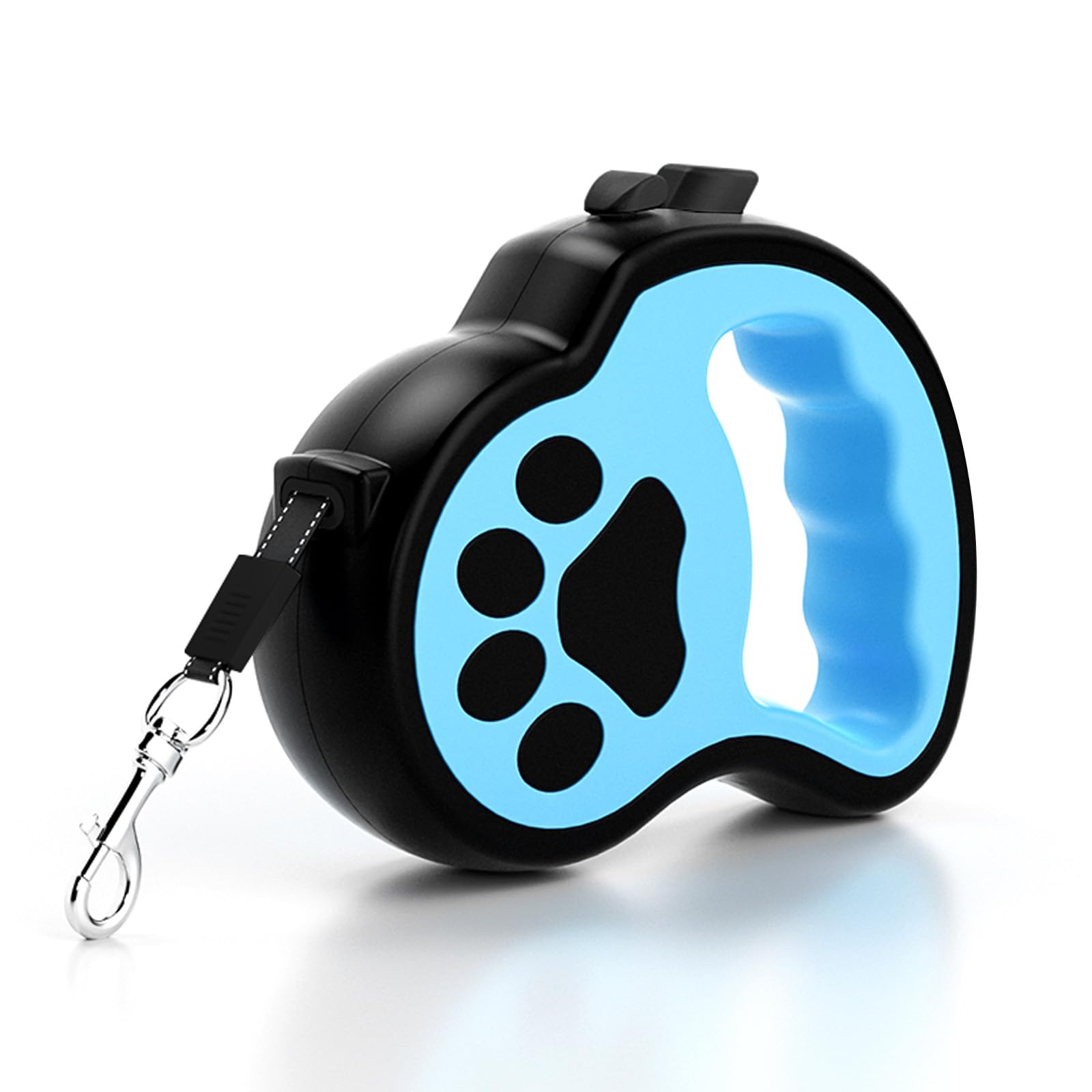 Correa Perro, Guador Correa Perro Extensible 5 Metros Retráctil Correa Extensible Perro Bloqueo con Un Solo Toque Dog Leash Asa Antideslizante Antienredos 360 Universal Correa Perro