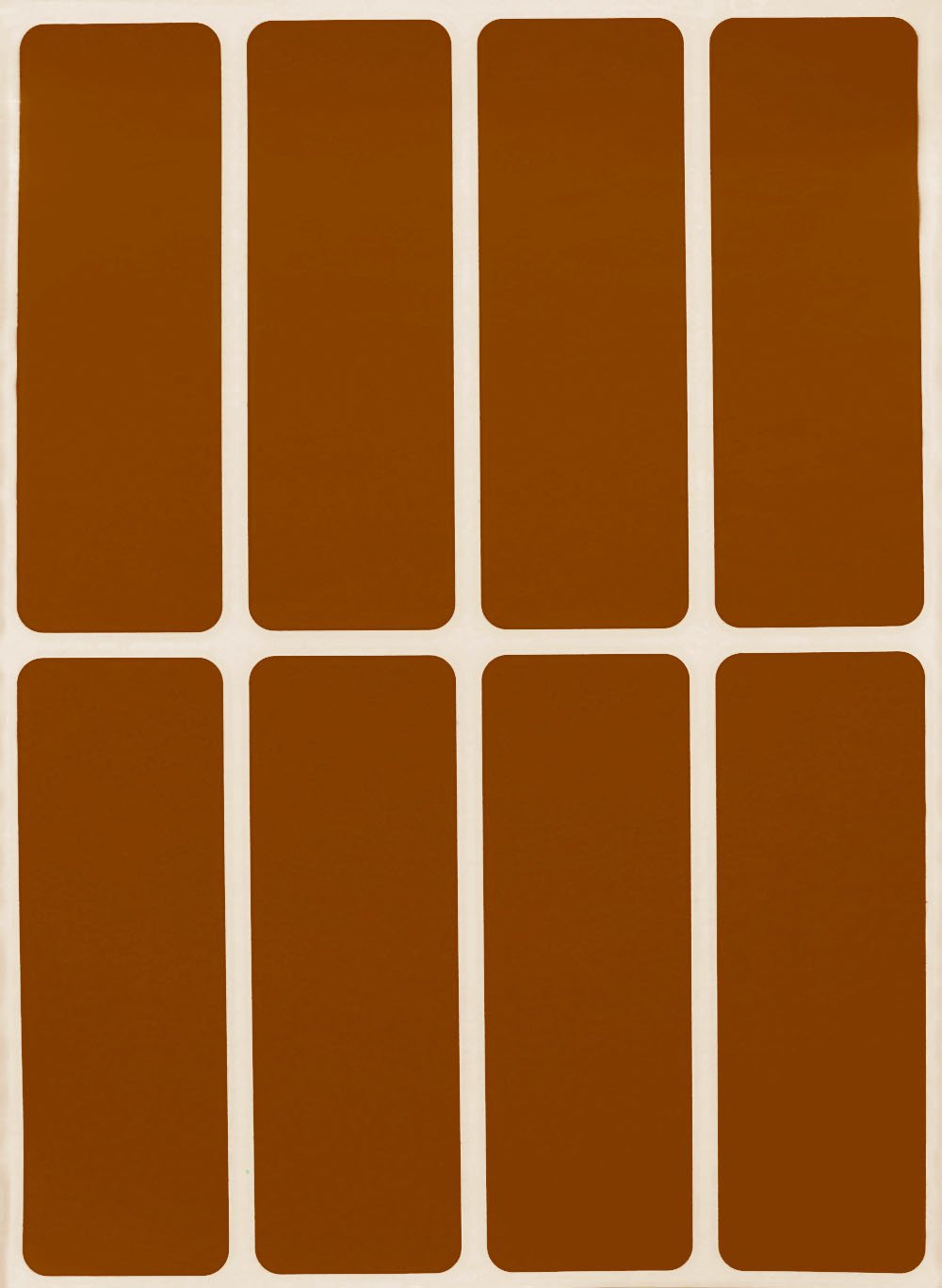 Royal Green Rectangular Sticker Color Coded Write on Labels for Organizing, Moving, & Mailing, 3x1 inch Stickers Writable Labels & Tags for Home, Office, and School Projects, 400-Pack (Brown)