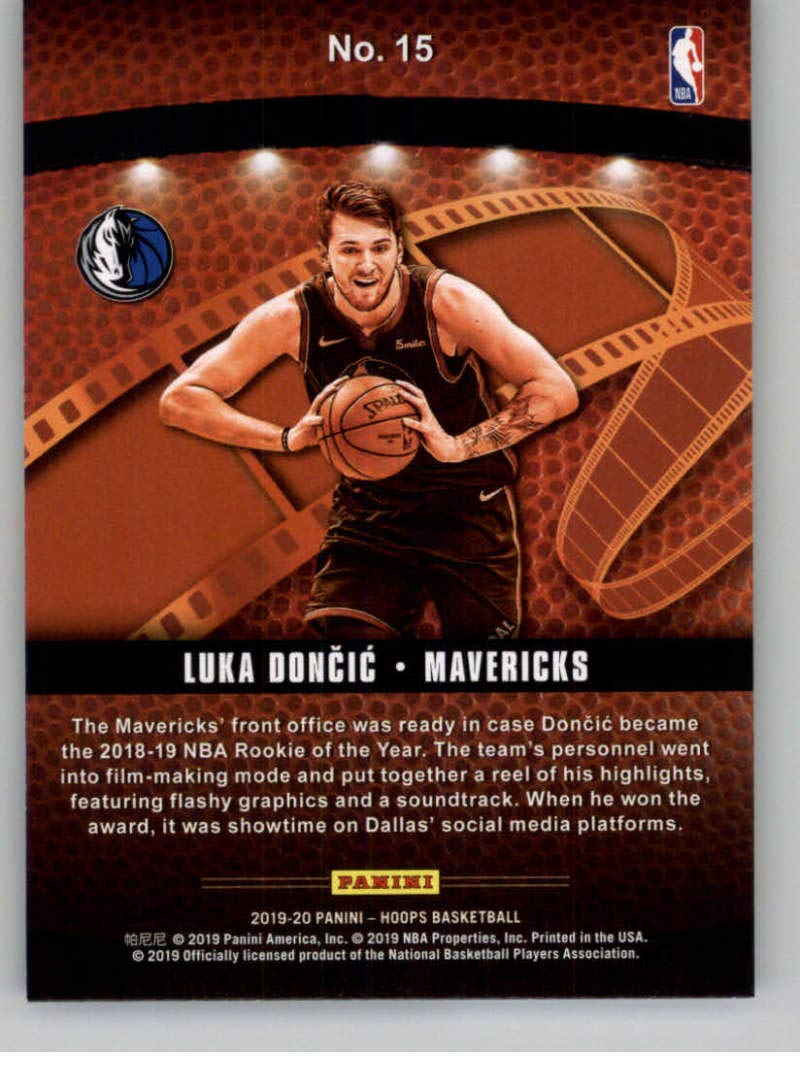 Amazon.com: 2019-20 NBA Hoops Lights Camera Action #15 Luka Doncic