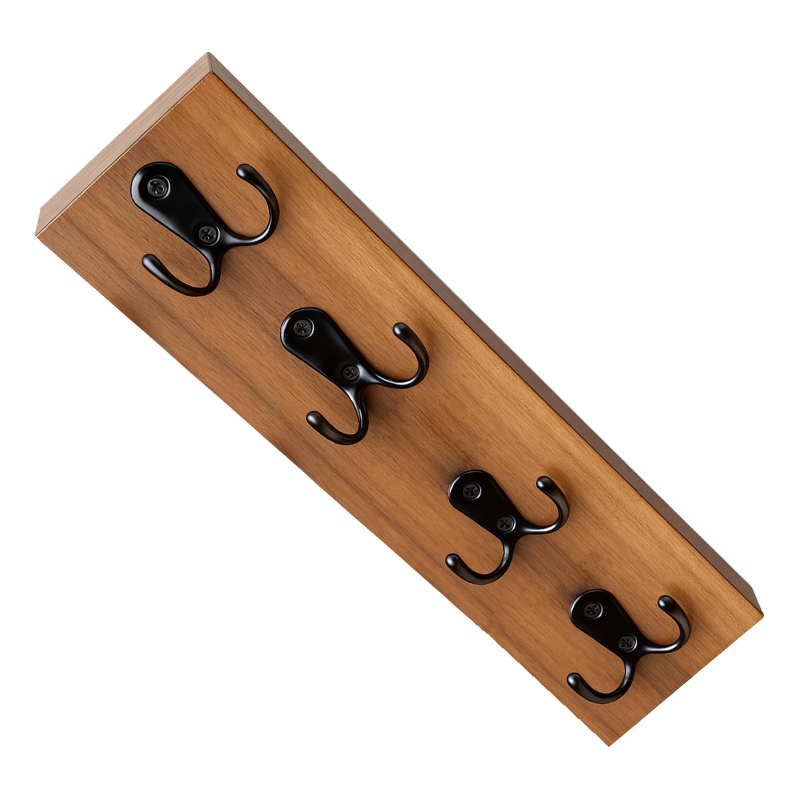 Shurhome Wall Mounted Holder Space Saving Hanger Rack Vertical Farmhouse Storage Solution Space Saving Rack