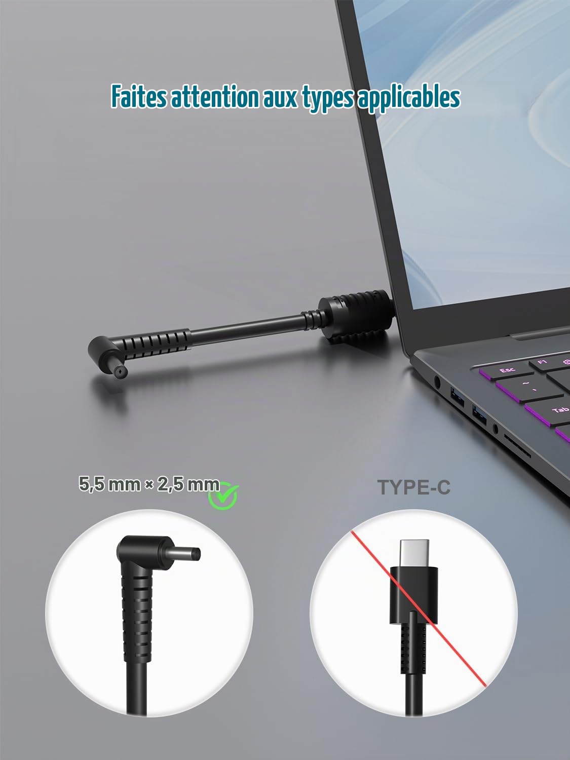 180W Chargeur pour Msi GF63 GF65 GF75 GS66 GL62 GE62 GS70 GF66 GF76 WF66 WF76 GS75 GS73 WT72 GT72 Katana/Sword/Crosshair/Bravo/Stealth/Alpha 15 17 Creator Z16 M16 M15 M17 Ordinateur Alimentation