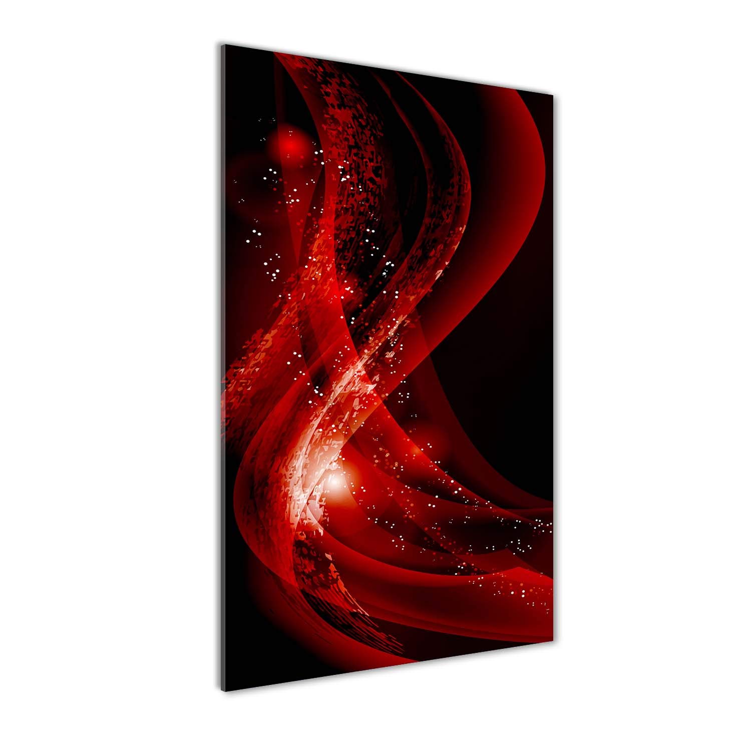 Impression sur verre 50x100 cm Tulup rouge pour une déco panoramique