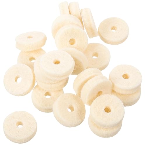 OSALADI 100 piezas de lana de fieltro de absorción de aceite componente de cinta adhesiva Junta Suite Freidora profunda Cesta Tornillo de resorte