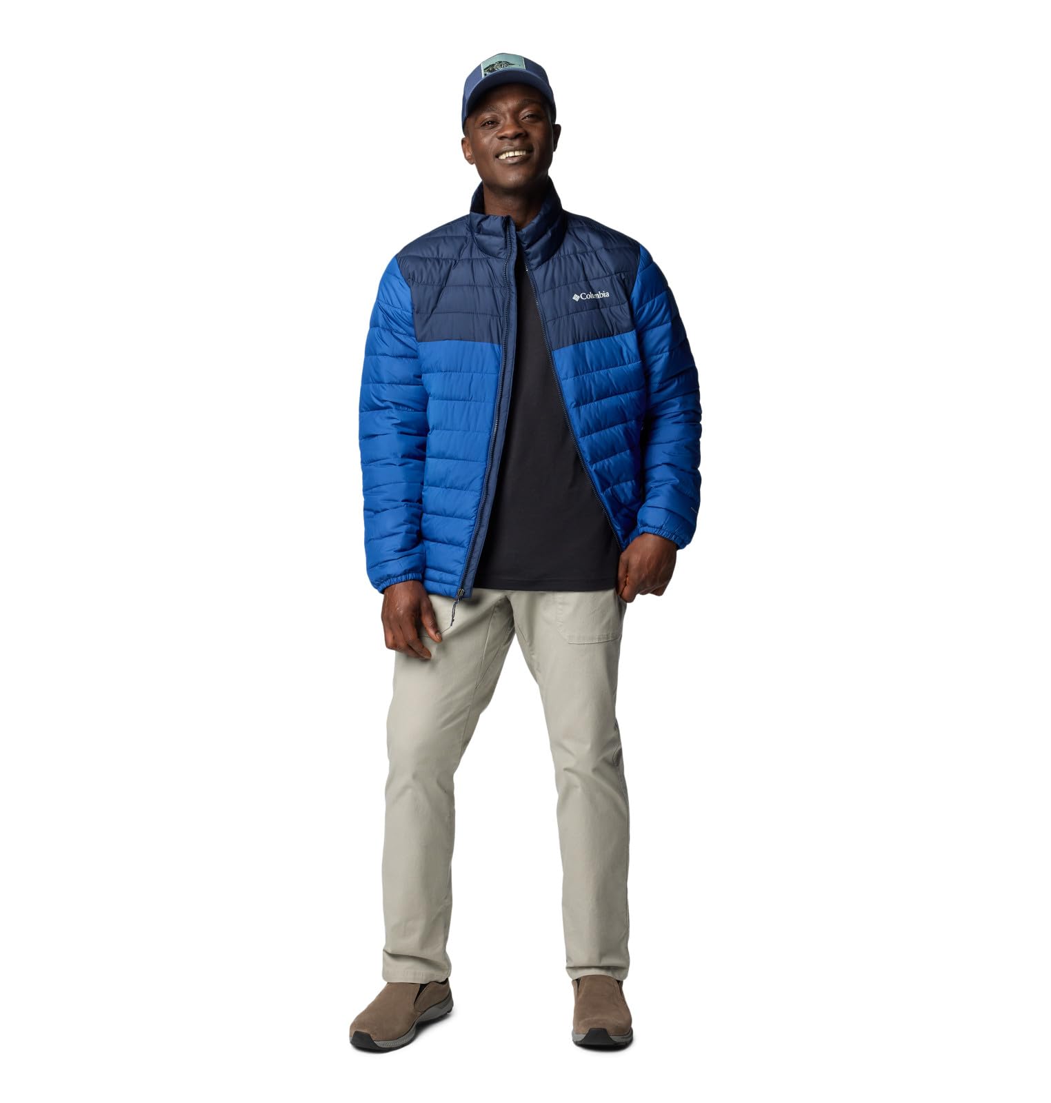 Columbia Men's Powder Lite II Jacket, Mountain Blue/Collegiate Navy, Small view 3