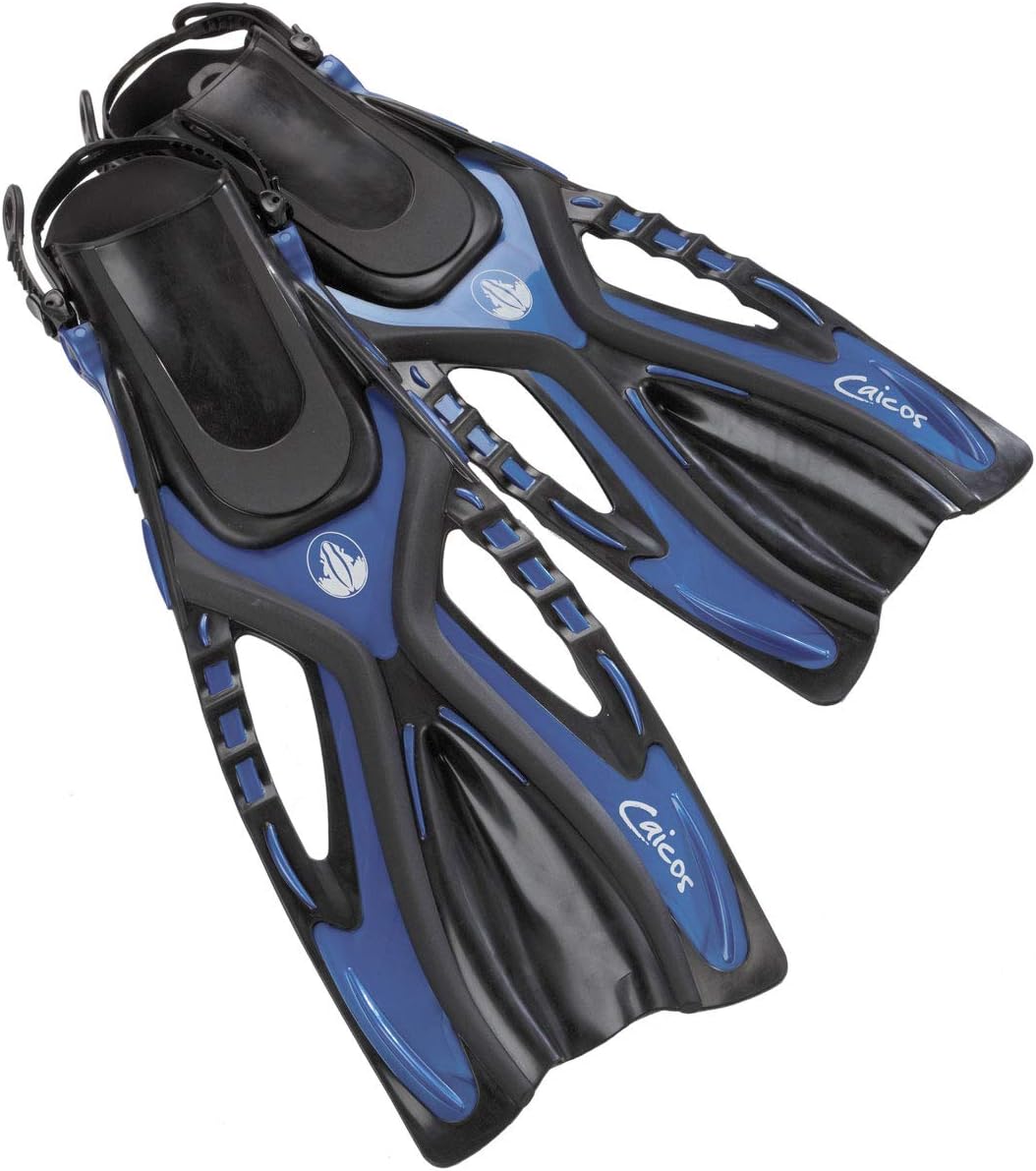 AKONA Caicos Short Blade Snorkeling and Swim Adjustable Fins
