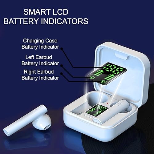 Miniatura 2 de Acuvar Auriculares totalmente inalámbricos Bluetooth 5.2 solares recargables impermeables a prueba de sudor con micrófono, micro USB carga de