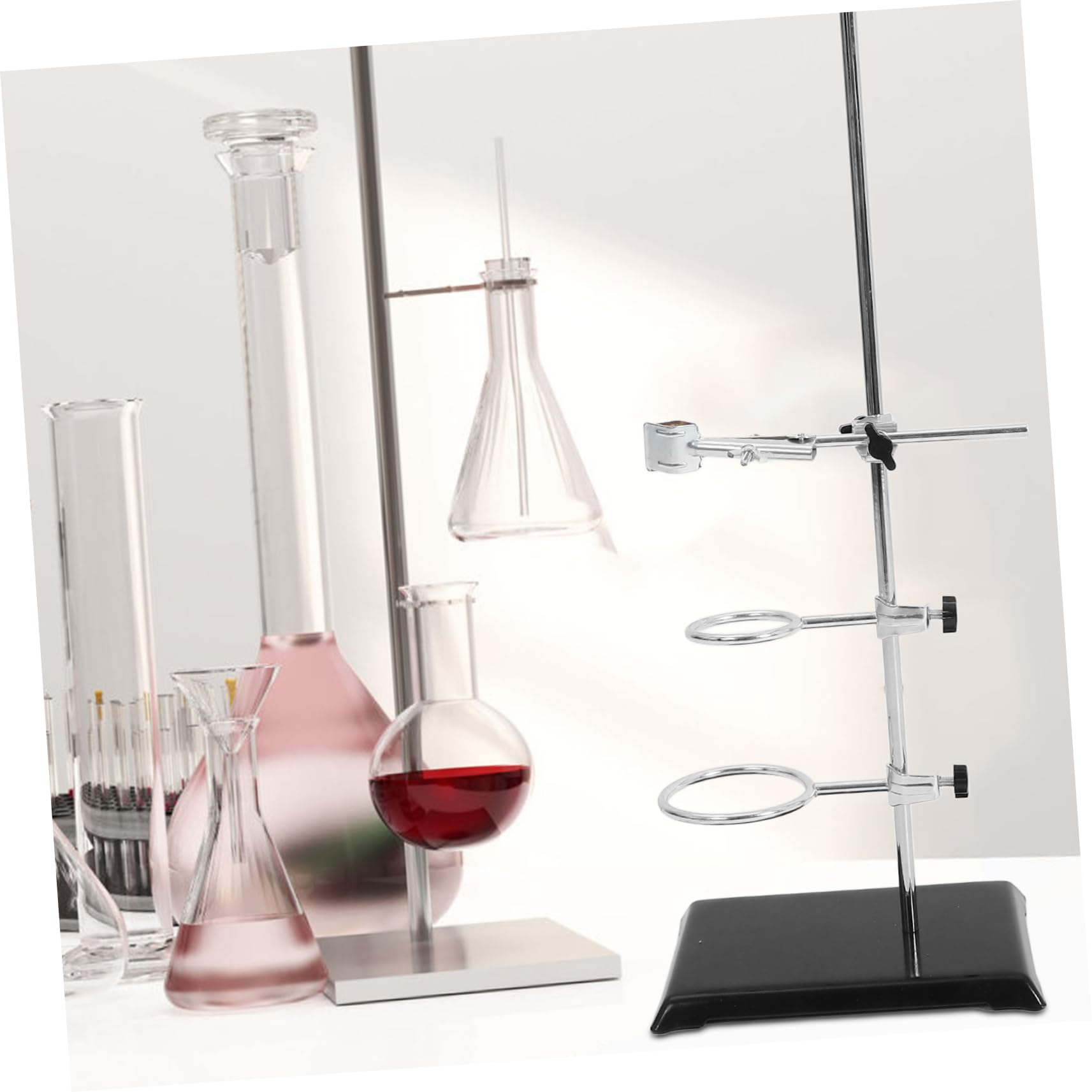 Cabilock Marco De Hierro Para Laboratorio Material Metálico Soporte Para Equipos Soporte Para Embudos Para Química y Biología