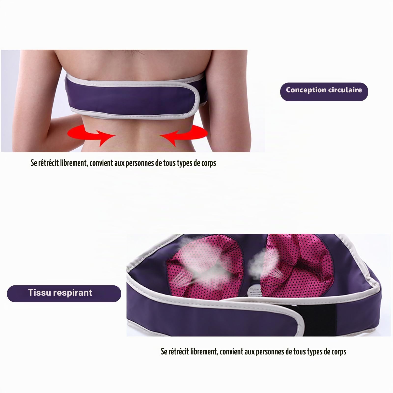 Buhelyc Masseur Mammaire avec 3 réglages de Vibration Soutien-Gorge Rehausseur de Poitrine Vibrant électrique Appareil D'augmentation Mammaire électrique pour la Croissance des Seins(Size:m)