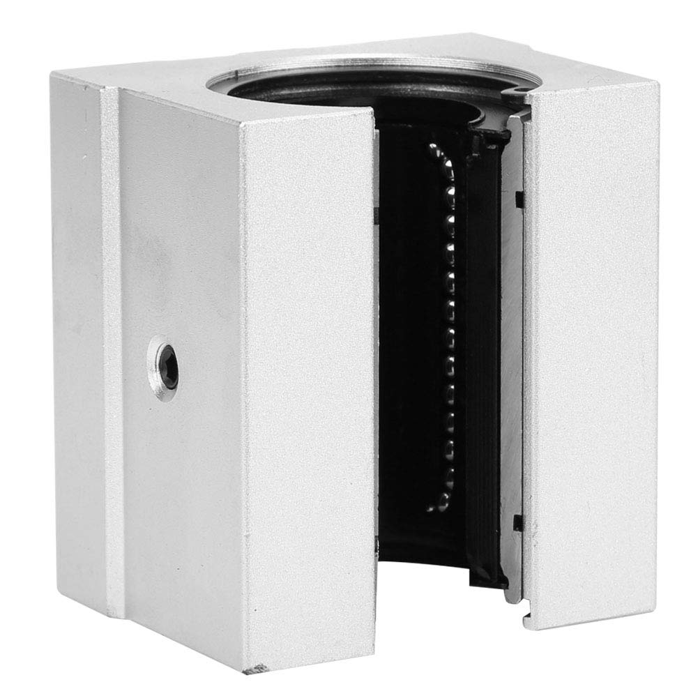 SBR25UU Gleitblock mit offenem Linearlager, Innendurchmesser 25 mm, Aluminium-Gleitblock mit offenem Linearlager für geräuscharme, schnelle und präzise Geräte