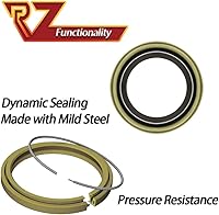 Vista 3 de RV MURTS 4 piezas Sellos de Grasa para Cubo de Rueda de Eje de Remolque ID 1.719" x OD 2.565" Sellos de Grasa de Doble Labio con 4 piezas Pasadores