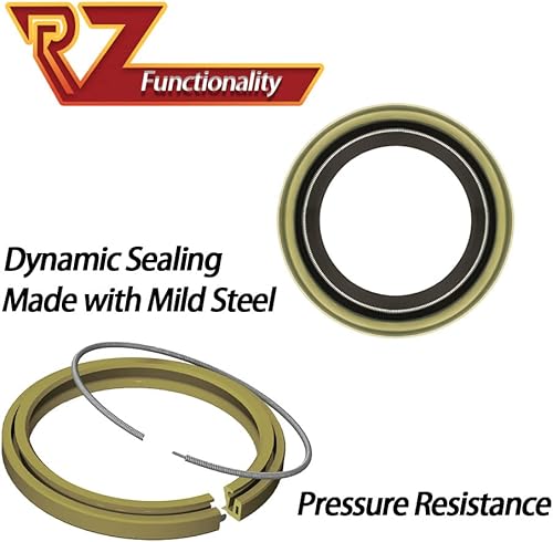 Miniatura 3 de RV MURTS 4 sellos de grasa para rueda de eje de remolque ID 1.719 pulgadas x diámetro exterior 2.565 pulgadas, sellos de grasa de doble labio con 4