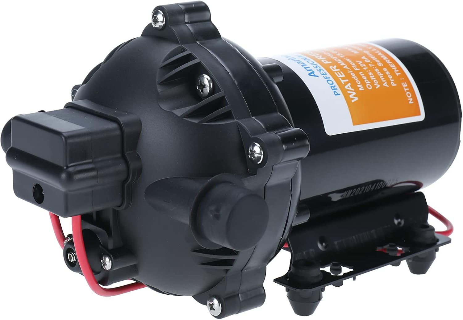 Amarine Made Water Pressure Diaphragm Pump 12V 15.0 LPM 4.0 GPM 60PSI for Caravan/rv/Boat/Marine