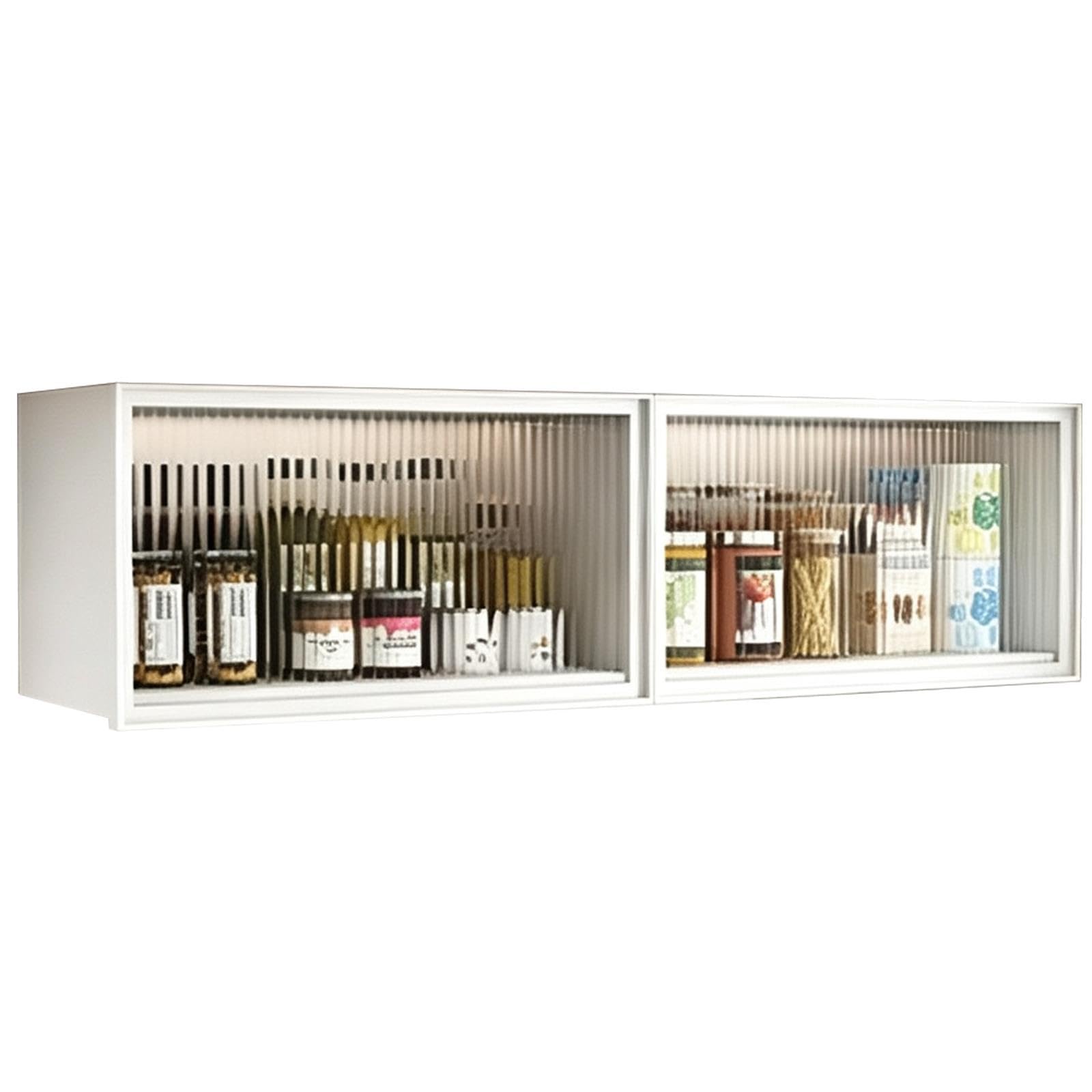 Armarios de Cocina con Puerta Elevable, Armario de Almacenamiento Metálico