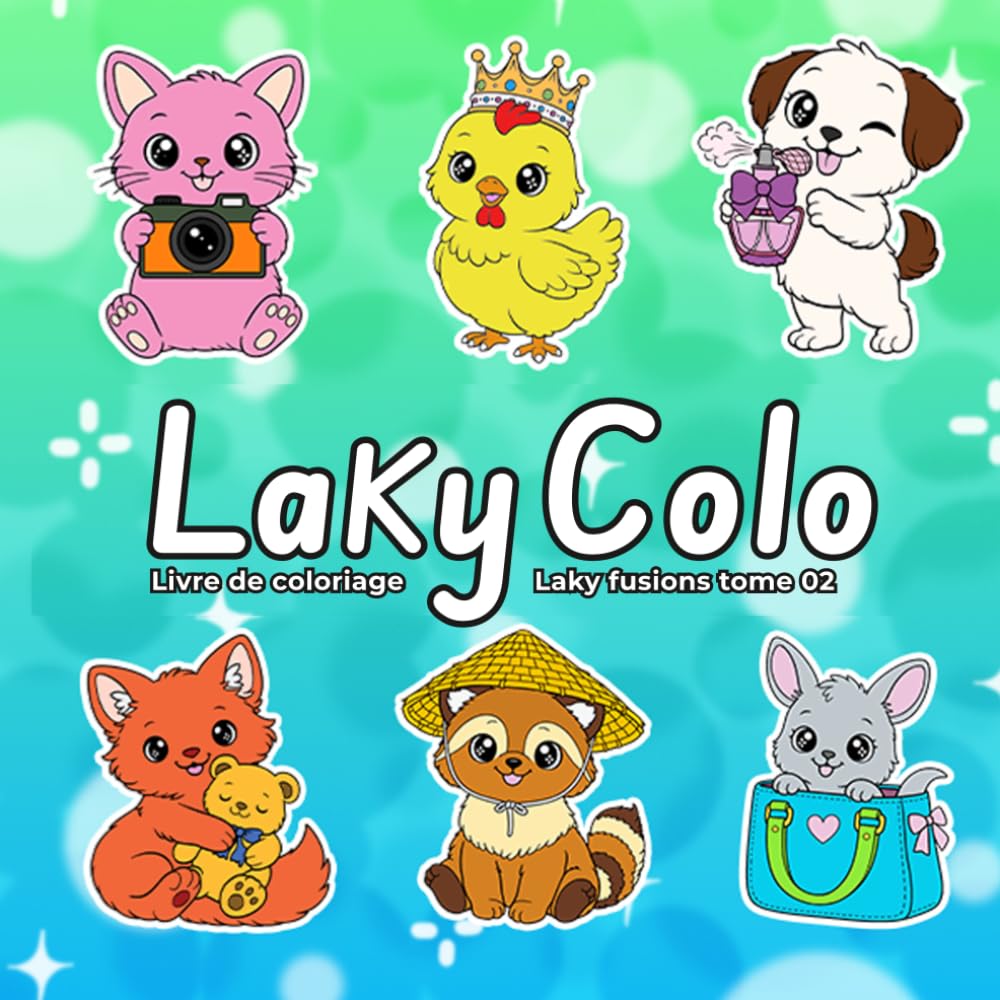 LakyColo - Laky fusion tome 02 - Livre de coloriage - Cosy colo: Livre de coloriage pour adultes et adolescents pour soulager le stress