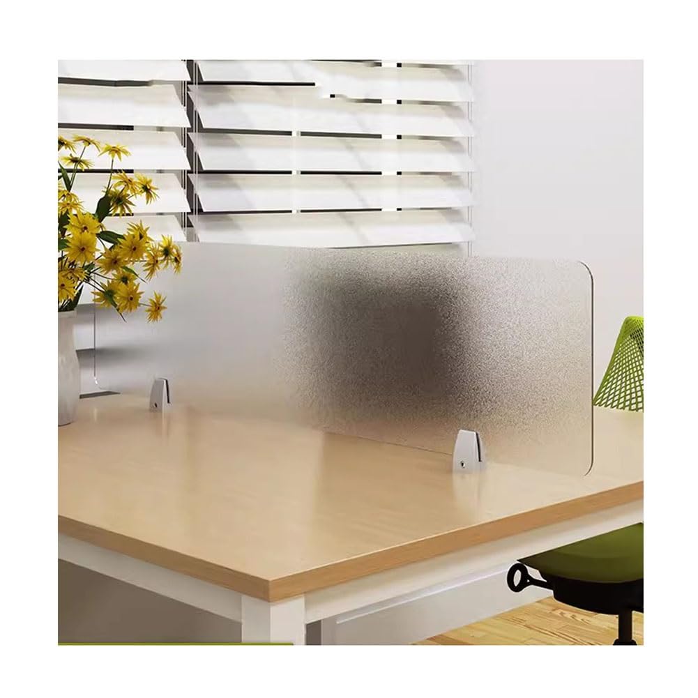 LWJSOCP Desk Privacy Divider, Desk Partition Transparent Screen Desk Cut Off For Office Classroom Desk Acrylic Baffle(30X60CM)