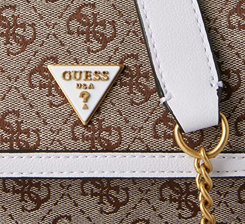 Guess Desideria Mini Flap Shoulder Bag, Beige Logo #TOP3