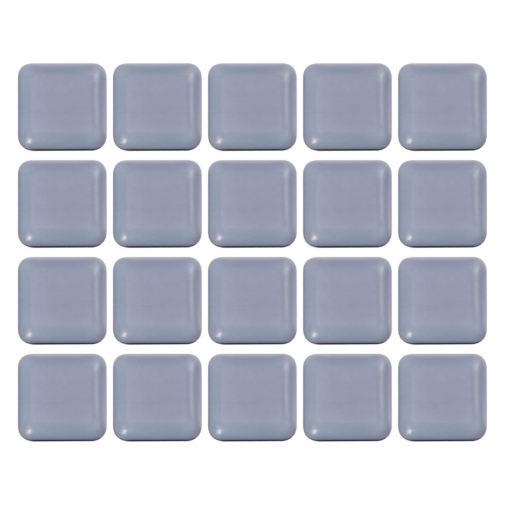 Aniyaa 20 PCS Furniture Gliders Slider 25 x 25 mm PTFE Self Adhesive Furniture Moving Pads Square for Furniture Easy Movers