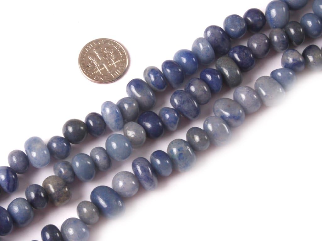 Sweet & Happy Girl's Store 8-10x12-14mm Potato Shape Gemstone Sodalite Beads Strand 15 Inch Jewellery Making Beads