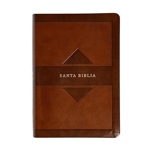 RVR 1960 Biblia letra grande tamaño manual edición tierra santa, café símil piel Mass Market: Santa Biblia (Spanish Edition)