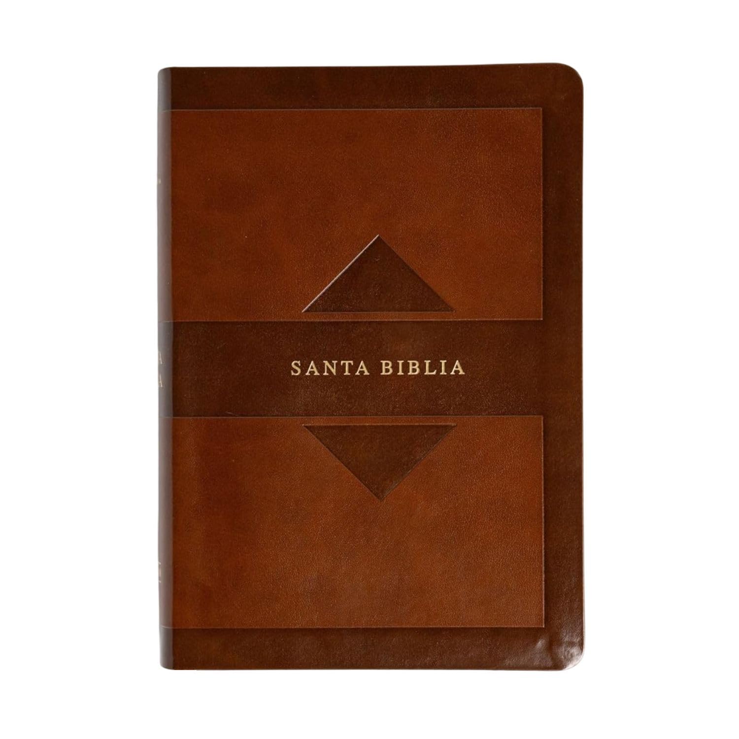 RVR 1960 Biblia letra grande tamaño manual edición tierra santa, café símil piel Mass Market: Santa Biblia (Spanish Edition)