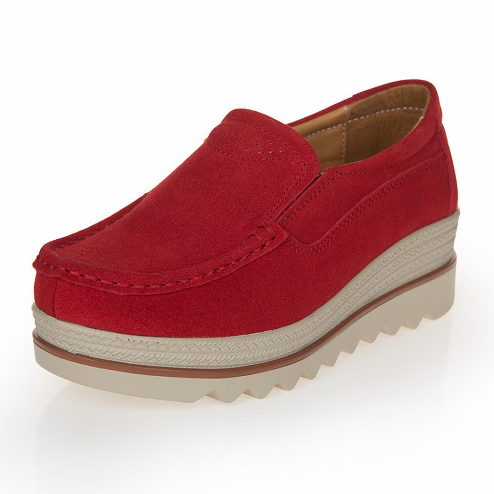 Scarpe da lavoro da donna, per il tempo libero, con tacco alto, leggere, sportive, suola spessa, antiscivolo, con zeppa, estive, comode e per attività all'aria aperta